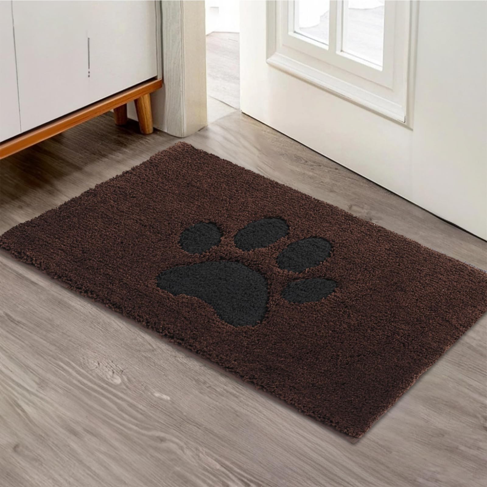 Oiilores Dirt Trapper Door Mat Indoor 40 x 60 cm, Non-Slip Washable Rug