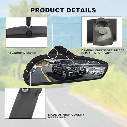 Miniatura 3 de Espejo retrovisor interior del espejo retrovisor de Honda 76400-SDA-A03 compatible con Honda Civic Crz Fit Accord