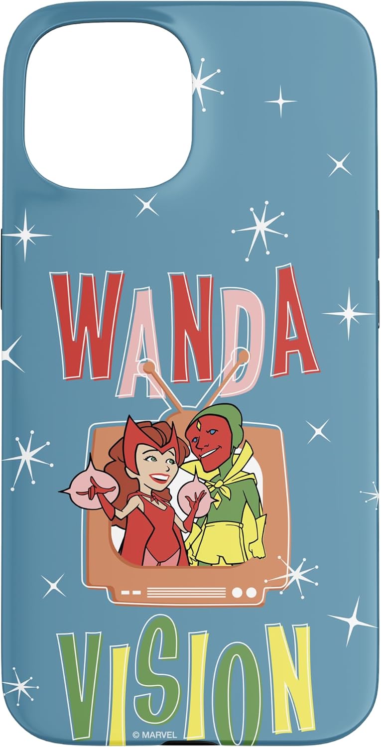 Marvel WandaVision Wanda & Vision Retro TV Artwork Case for iPhone SE (2020) / 7 / 8