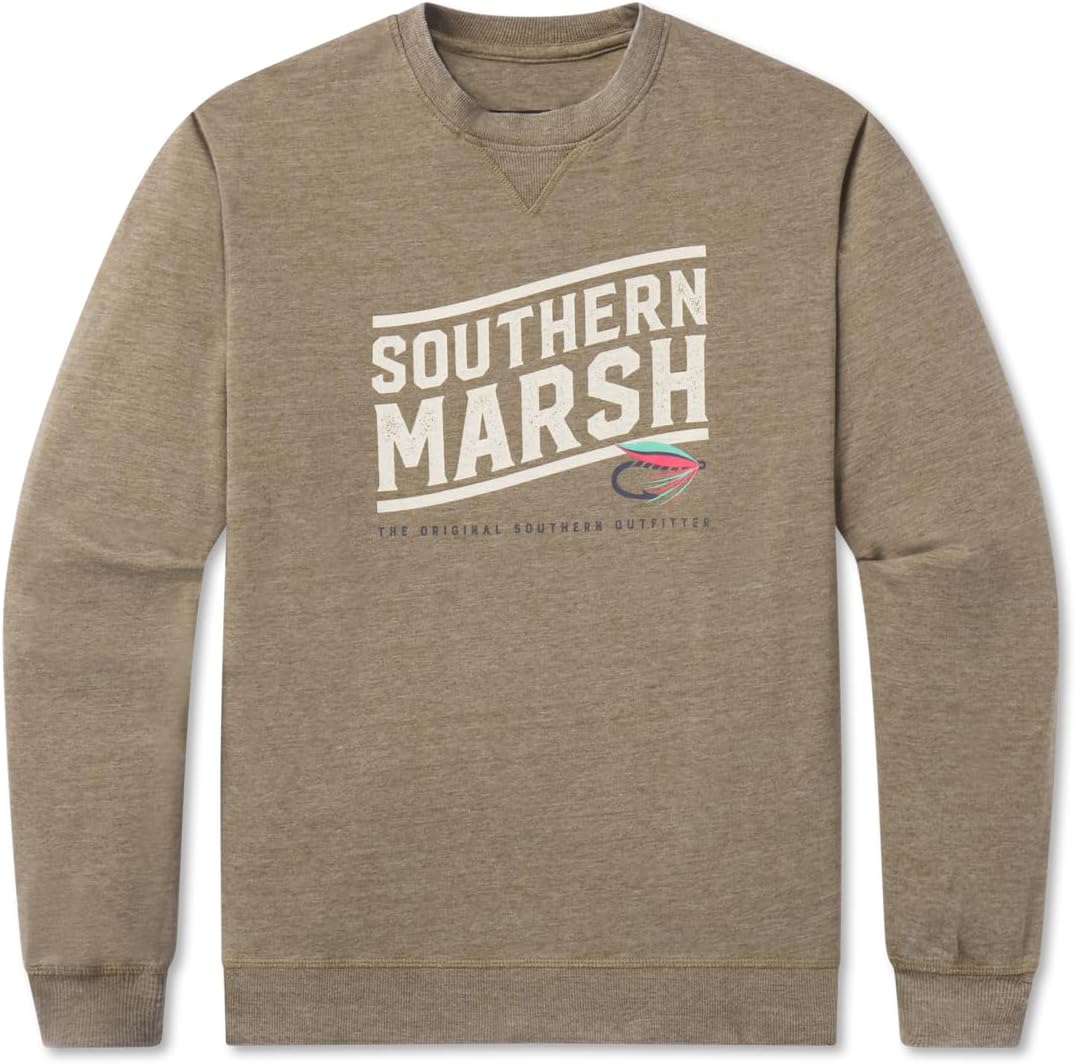 Southern Marsh Men's Seawash Fly Line Sweatshirt – Classic Comfortable Outerwear