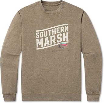Southern Marsh Mens Seawash Fly Line Sweatshirt Classic Comfortable Outerwear
