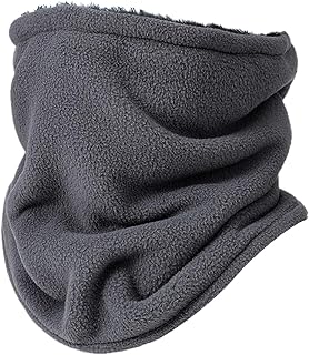 Neck Gaiter - 防風 通気性 調整可能 フリース スカーフ,女性用 ネックウォーマー - 男女兼用 スキー スノーボード 寒冷地 冬 バイク ランニング アウトドア アクティビティ 対応