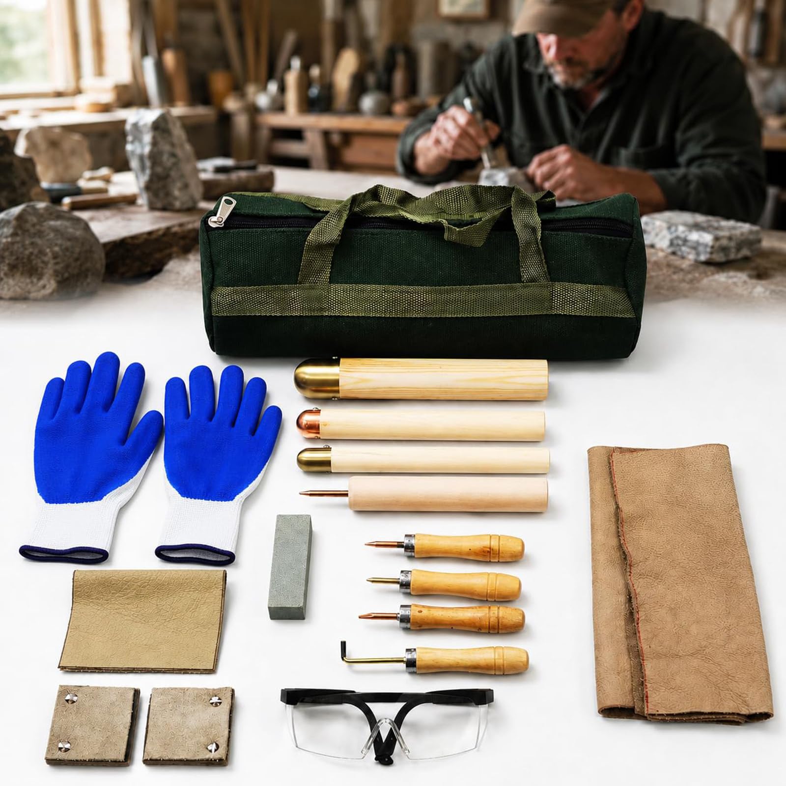 15 Pezzi Kit Selce, Utensili Ossidiana, Principianti Ed Esperti