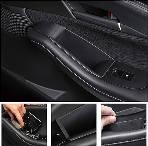Miniatura 3 de SKTU (2 unidades 2019-2025 2026 Mazda 3 Mazda3 2020-2025 CX-30 Organizador de manija de puerta 2024 2025 CX30 lado de la puerta del coche, bandeja