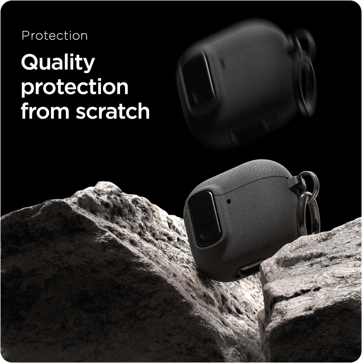 VRS DESIGN Modern Lock Case for Apple Airpods 4th Generation (2024), Rugged Protection with Secure Lock for Airpods 4 Case (Coral & Capri) [US Patent Registered]