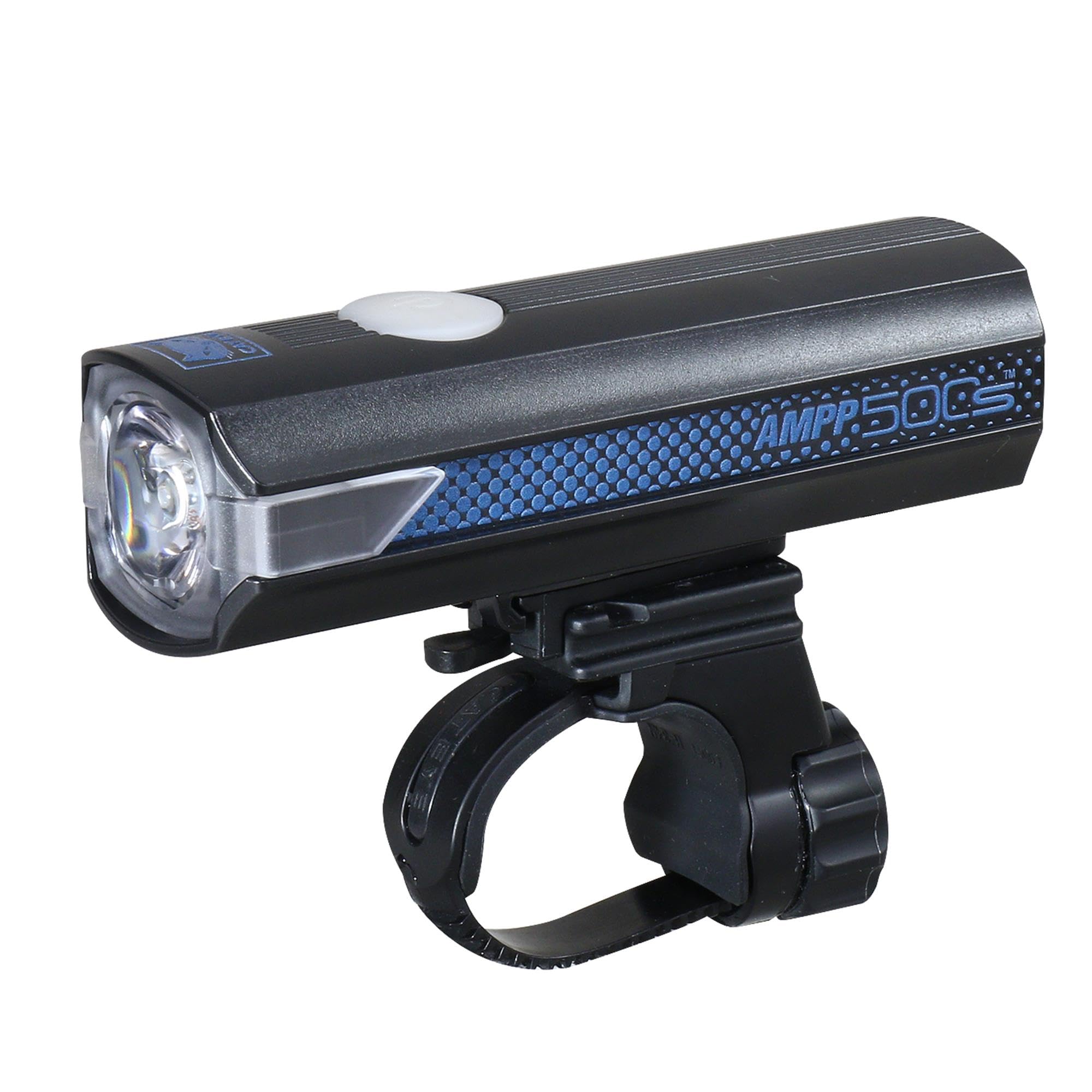 CatEye AMPP 500S Limited Edition Front Bike Light - 500 Lumen USB Rechargeable LED, Waterproof, Cycling Safety Light – Colour Edition Blue