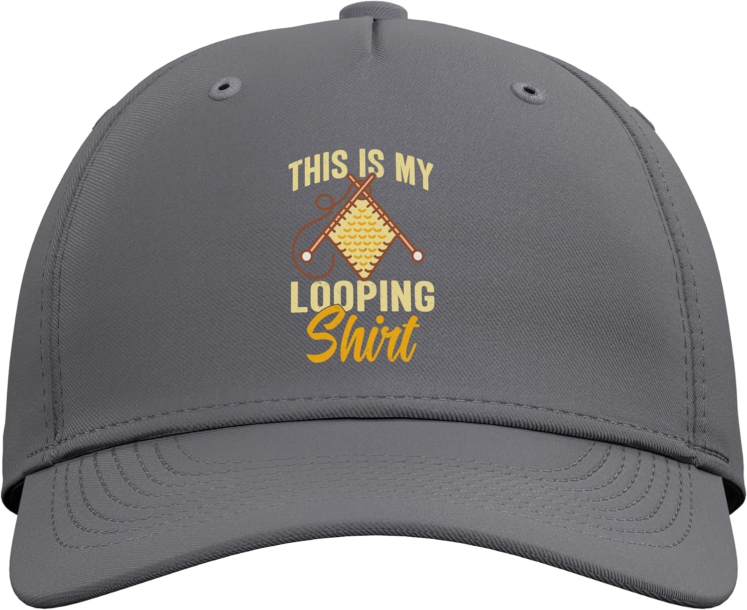 Crochet Lover Funny Yarn Hook Crocheting Adjustable Baseball Hat image 2