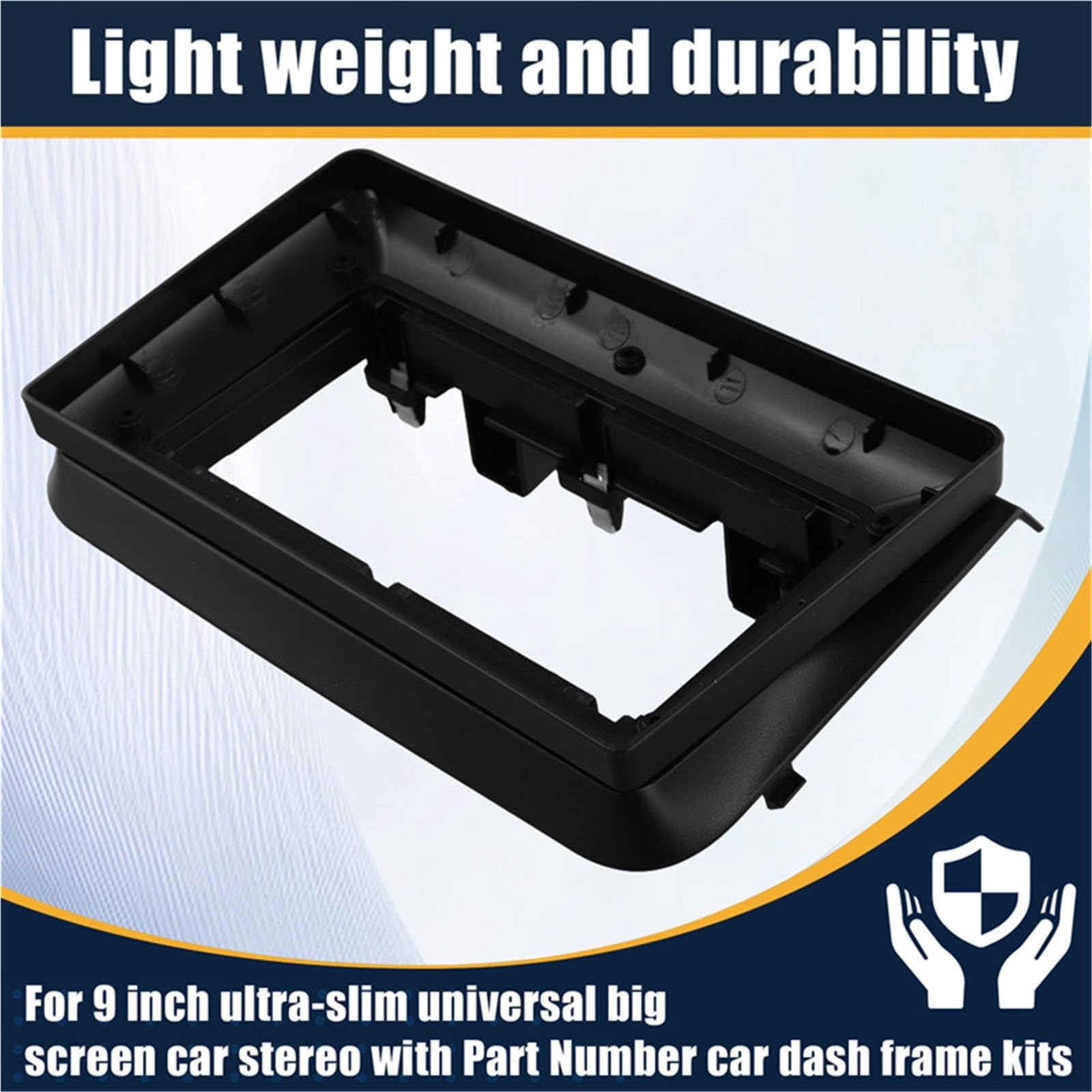 Lecteur DVD de Voiture Cadre Adaptateur de Cadre de Tableau de Bord pour Fiat Croma 2005-2010 9 Pouces, kit de Montage pour Tableau de Bord Auto Radio Cadre