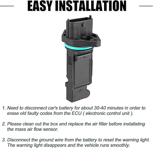 Miniatura 4 de uxcell Sensor de flujo de aire de masa de coche de repuesto para Volvo S60, S80, XC90, V70, número OE 31342363/8670114/9470776/20774533/138362,