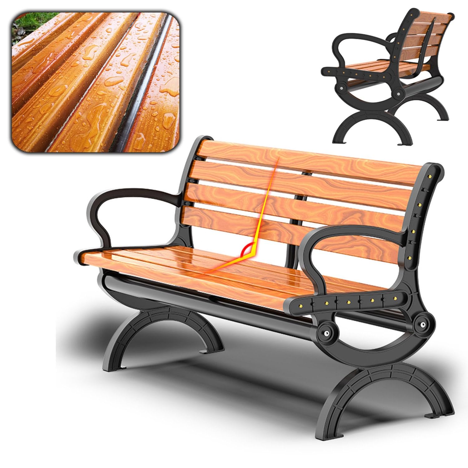 公園のベンチ Amazon.co.jp: ガーデンベンチ 屋外 休憩所 公園の木製ベンチ