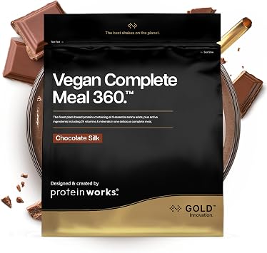 Protein Works | Vegan Complete Meal 360 - Gold, Chocolate Silk, 500g