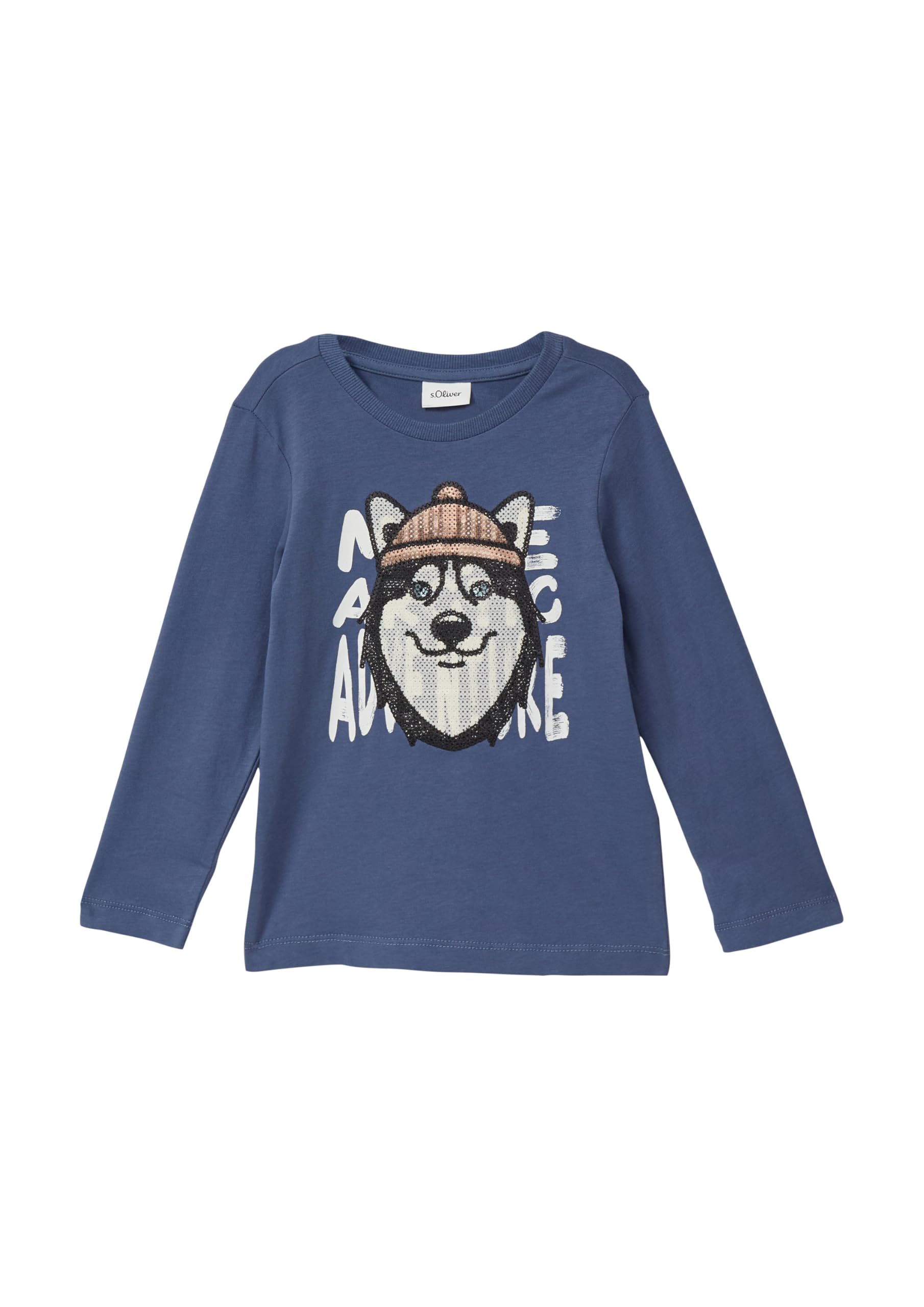 s.Oliver Langarmshirt mit Pailletten-Artwork