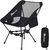 MoonLence 4th Gen Ultralight Portable Camping Chair - 2.7lb Compact Backpacking Folding Chair for Hiking, Beach, 330lbs Capacity