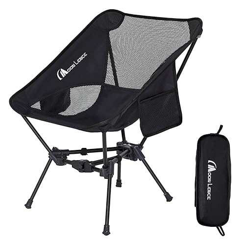 MOON LENCE Portable Camping Chair Backpacking Chair - The 4th Generation Ultralight Folding Chair - Compact, Lightweight Foldable Chairs for Hiking Mountaineering, Beach