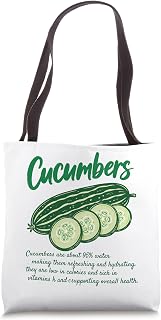 Cucumber Nutrition Facts Design Garden Vegetable Lovers Tote Bag