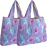 Vista 9 de allydrew Bolsa plegable de nailon reutilizable (juego de 2), macarons