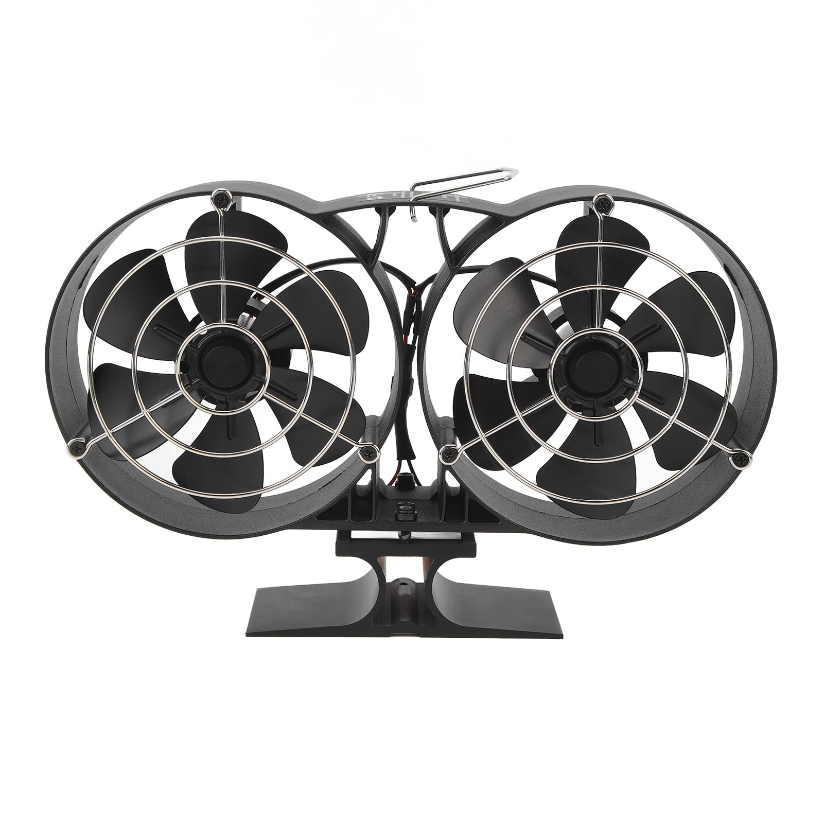 Fafeicy Ventilatore per Stufa a Doppia Testa, Diffusore di Aria Calda con