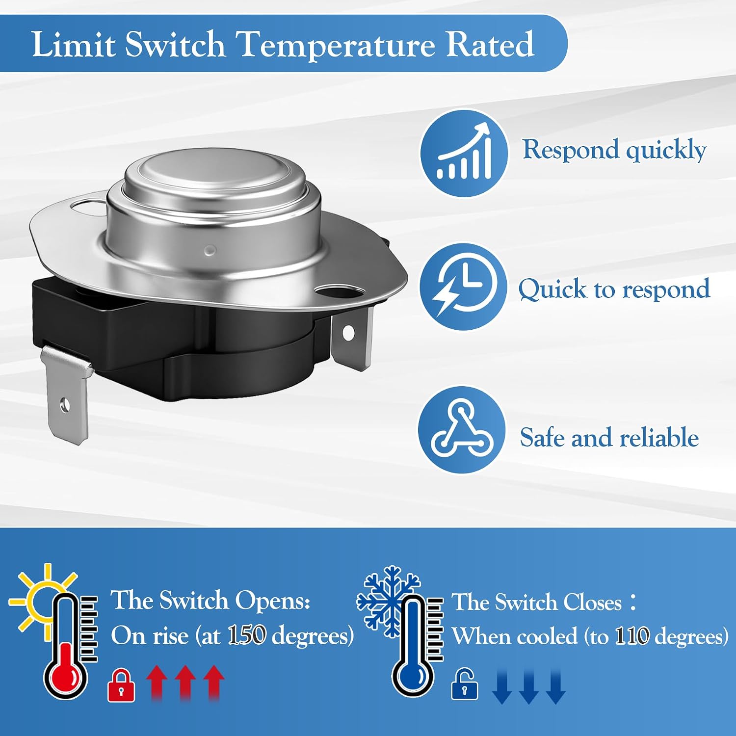Furnace Limit Switch L150-40F Replacement Parts Fits for York Coleman
