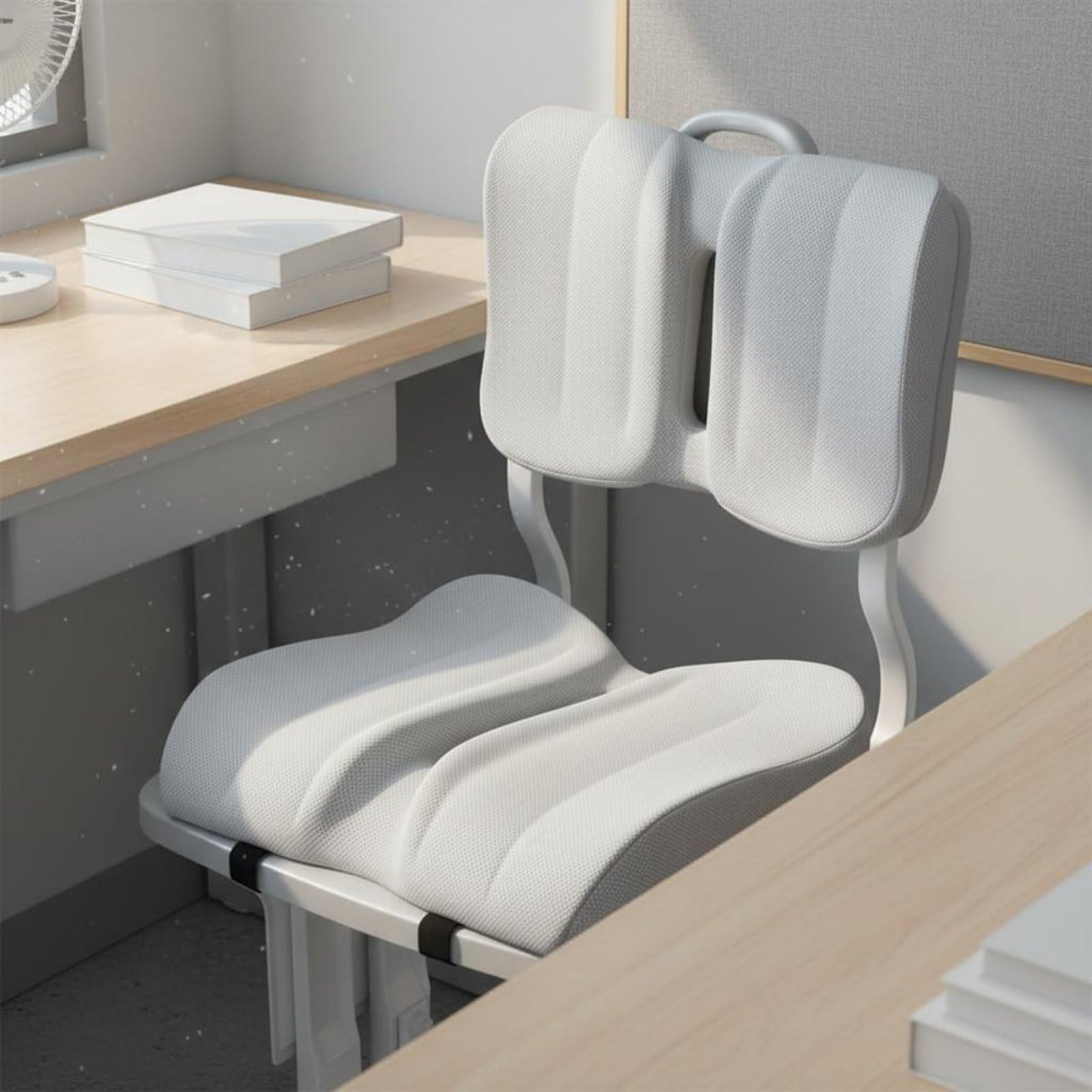 Studentensitzkissen Ergonomisches Sitzkissen Keilkissen Stuhlkissen mit Körpergerechter zur Förderung Einer Aufrechten Sitzhaltung Und Weniger, Blue Gray