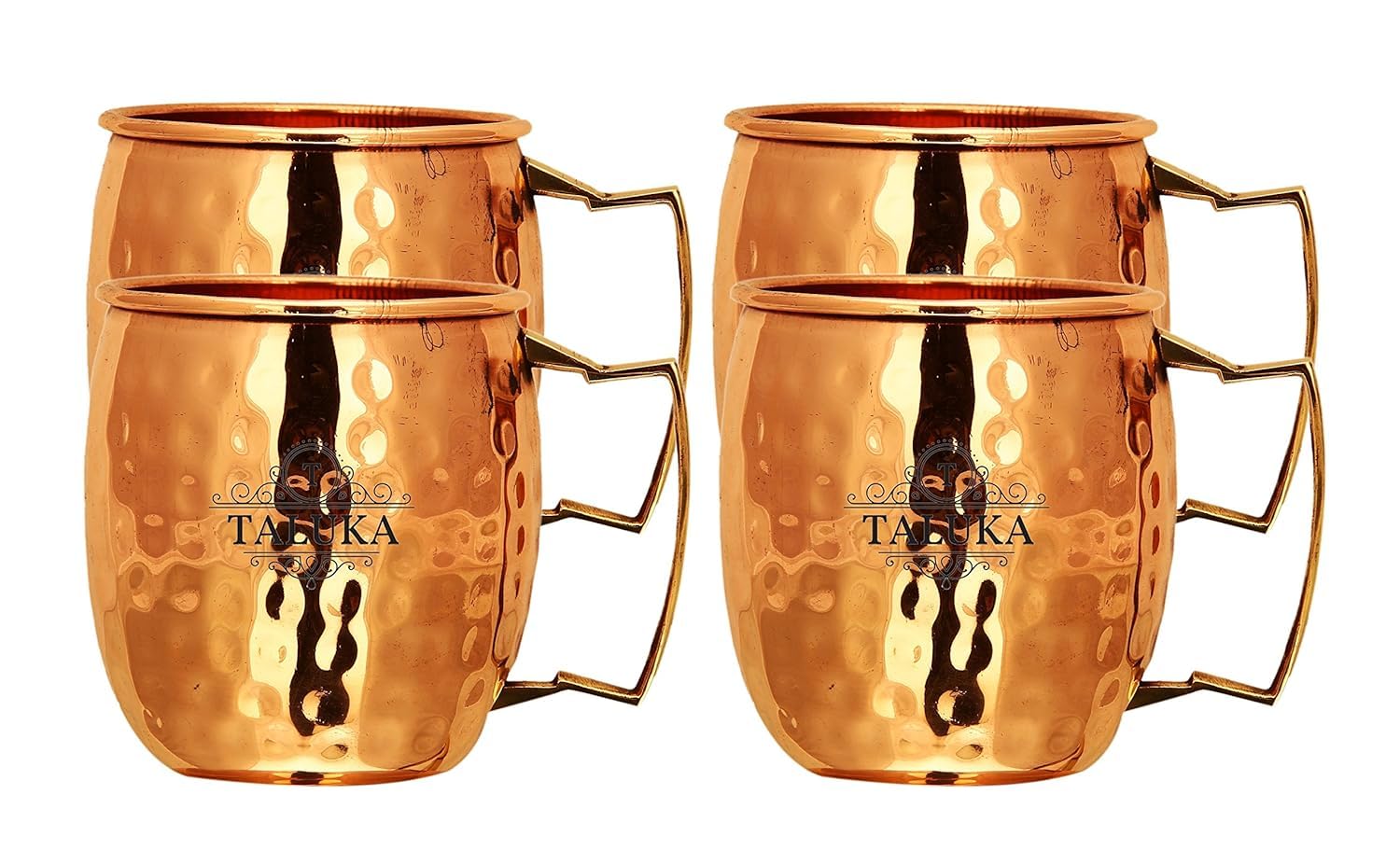 Coffret tasses cuivre pur fait main Moscou Mule cadeau idéal