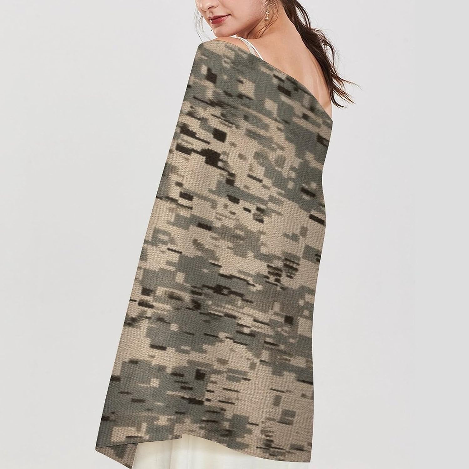 Army Digital Camouflage Scarf for Women Men Classic Fashion Blanket Scarves Soft Cashmere Feel Scarf Cold Weather Warm Long Shawl Winter Large Scarves Classic Blanket Scarfs Thick