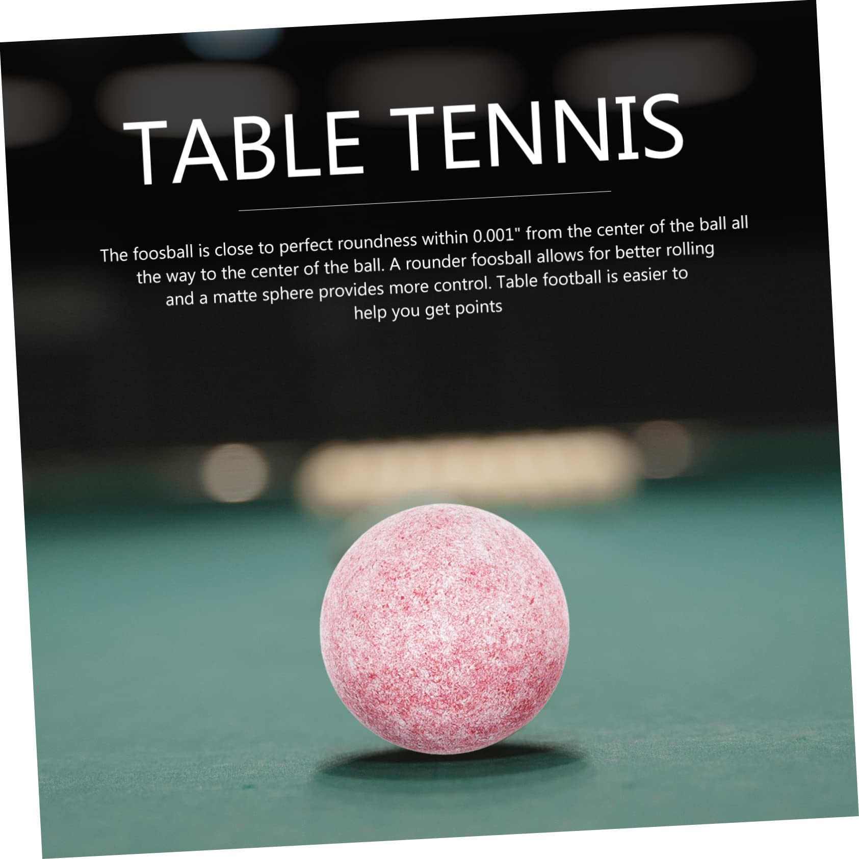 BRIGHTFUFU 3pcs Replacement Foosball Balls for Table Games Durable Soccer Balls for Table Foosball Supplies Lightweight and Easy to Store