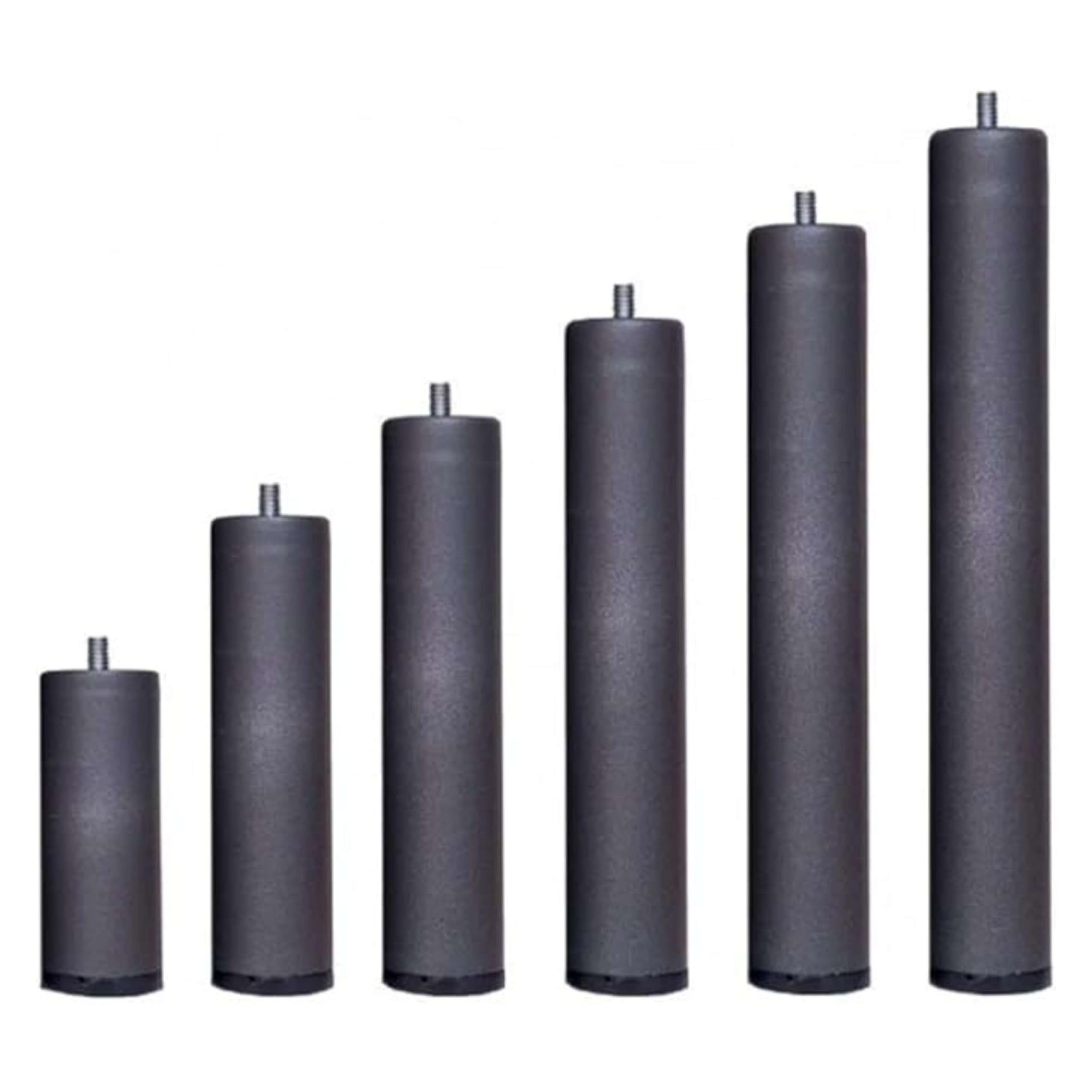 Pack 6 Patas 40 cm para somier o Base tapizada cilindricas Medidas Especiales Metal
