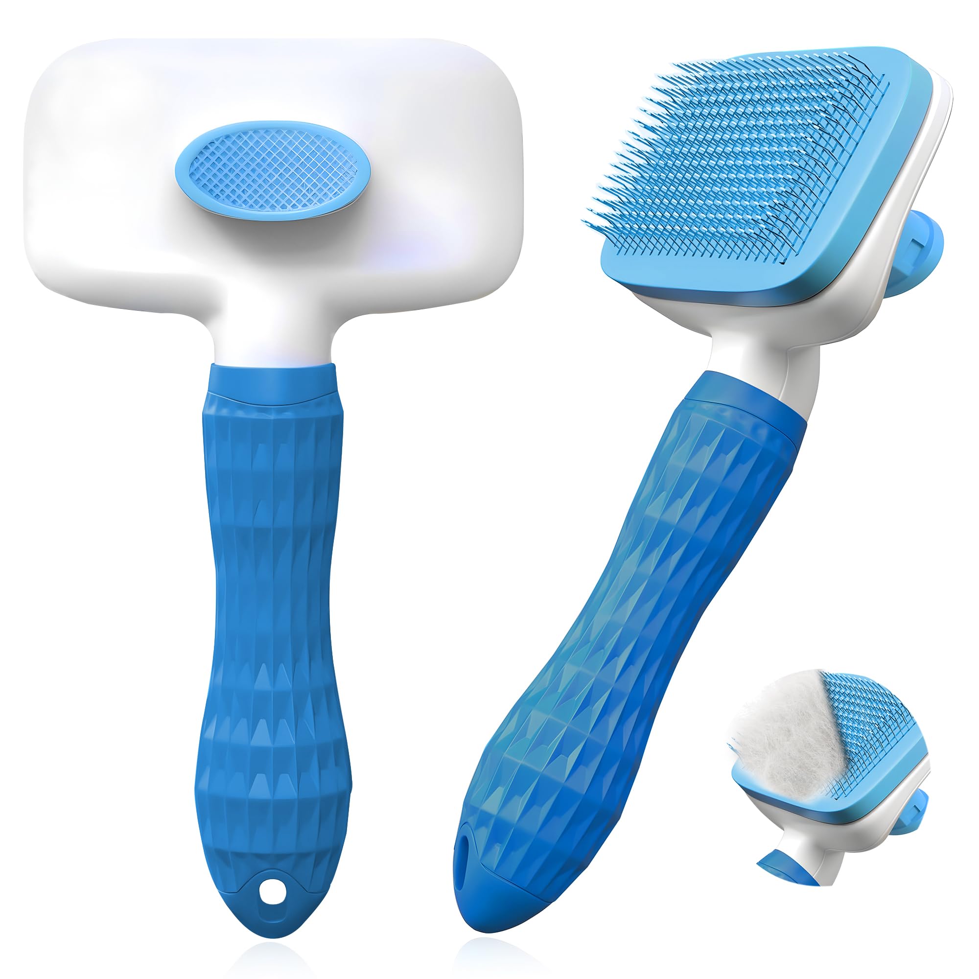 BS Cepillo Para Gatos - Cepillo Para Perros - Cepillo De Gatos - Cepillo Perro Pelo Corto - Cepillo Gatos Quitapelo - Peine Perro - Cepillo Perro Pelo Largo - Peine Para Perros