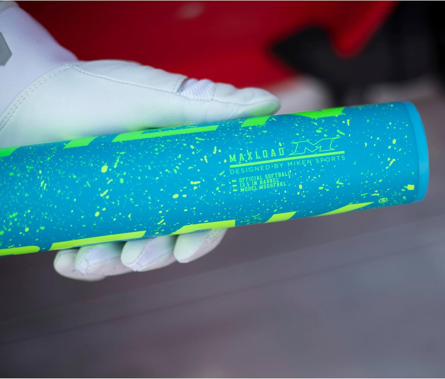 Miken Unisex-Adult Freak Splatter Slowpitch Softball Bat | USSSA | MSU6FRKL | Maxload | 2 Pc. Composite | 13.5" Barrel | Multiple Sizes