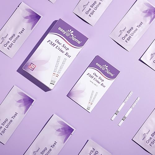 Miniatura 8 de EasyHome Prueba de menopausia FSH 10 tiras reactivas de FSH comprenda su reserva ovárica y optimice el momento de la concepción en casa