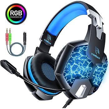Amazon Com Klim Puma Usb Gamer Headset With Mic 7 1 Surround Sound Audio Integrated Vibrations Perfect For Pc And Ps4 Gaming New 2020 Version White Home Audio Theater