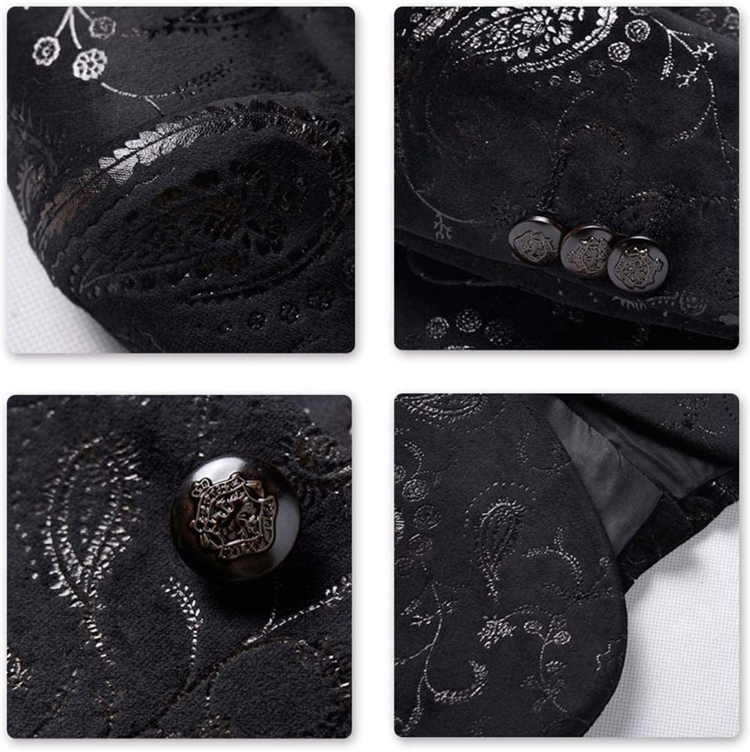 Cloudstyle Men's Dress Suit Single-Breasted 2 Pieces Slim Fit 2 Buttons Suits