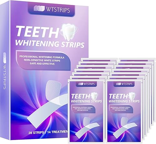 Tiras blanqueadoras de dientes, 28 tiras (paquete de 14), efectos profesionales, kit de tiras blanqueadoras de dientes, tiras blancas de disponible en Yaxa Colombia