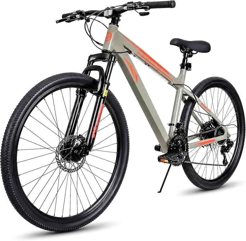 Mountain Bike 26 27.5 Inch MTB Trail Bicycle for Adult Men Women | 21 Speed Lightweight Aluminum Frame with Full Suspension Comfort Saddle for Outdoor Riding Multiple Color
