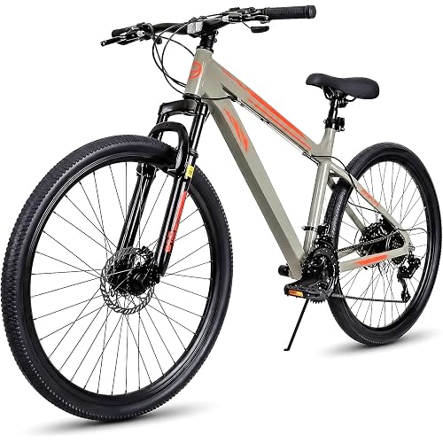 Mountain Bike 26 27.5 Inch MTB Trail Bicycle for Adult Men Women | 21 Speed Lightweight Aluminum Frame with Full Suspension Comfort Saddle for Outdoor Riding Multiple Color