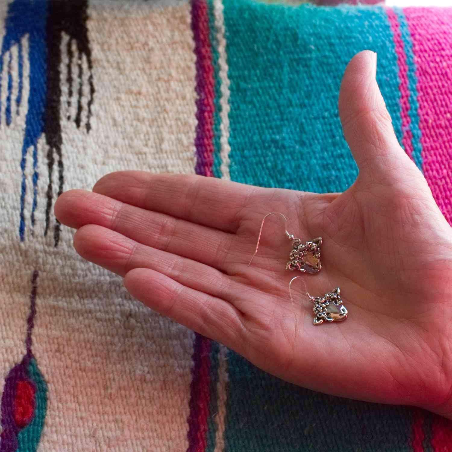 Sterling Silver Sheep Earrings by The Magic Zoo