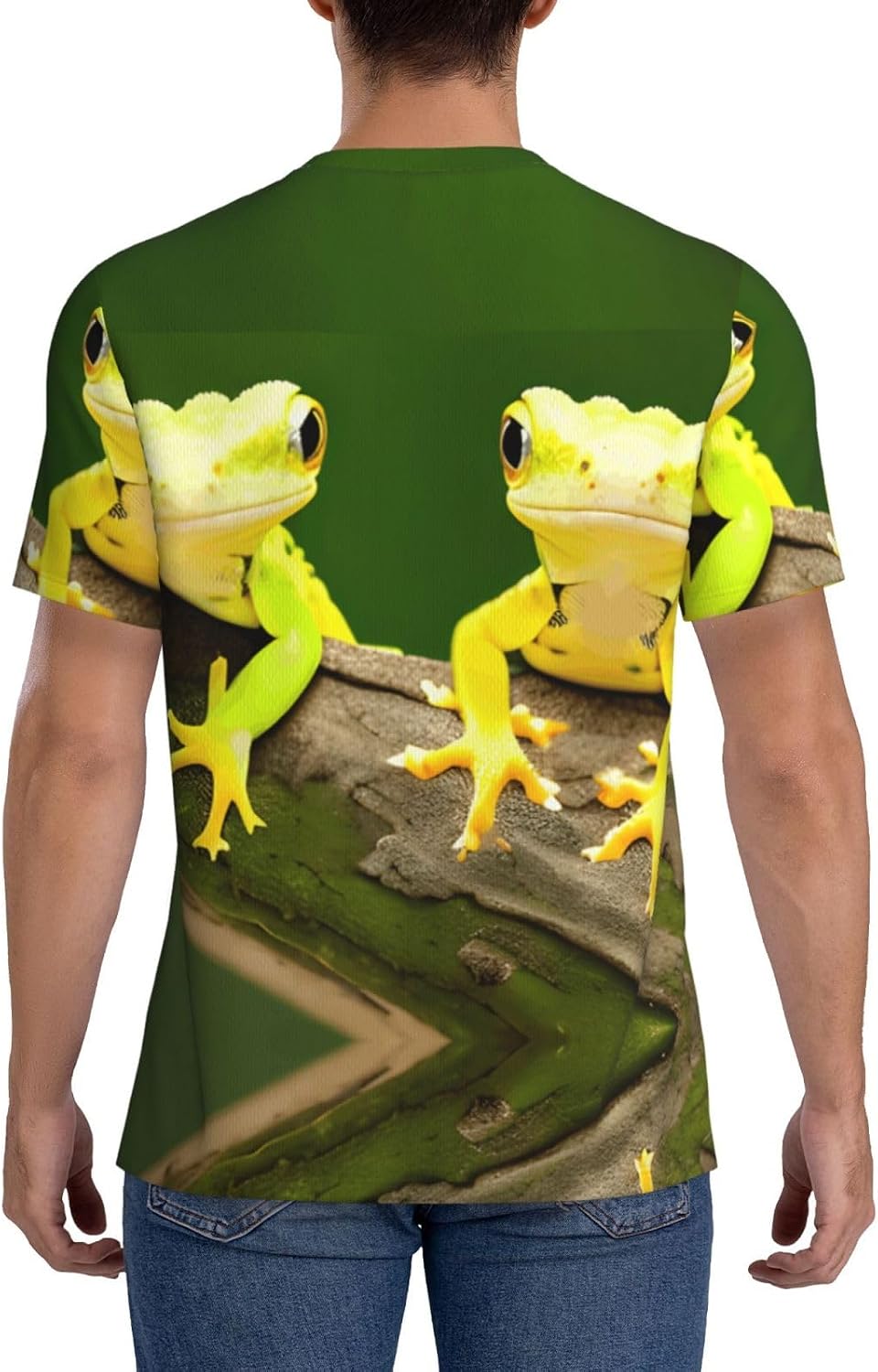 Two Geckos Rugby Football Jersey for Men, Comfortable V-Neck Loose Fit Top for Team Sports Athletics