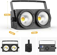 ZonQoonz 200W COB LED Par Reflektor Hideg Meleg Fehér Fényeffekt Stroboszkóp Színpad Disco Esküvő Buli Világítás 6