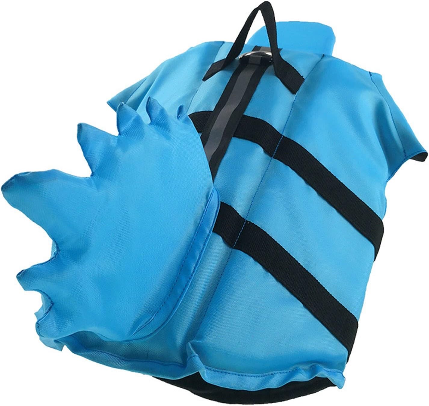 Adjustable Dog Life Jacket Vest Saver Safety Swimsuit Preserver with Handle Floatation Preserver for Surfing, Boating, Swimming (Color : Blue, Size : X-Small)
