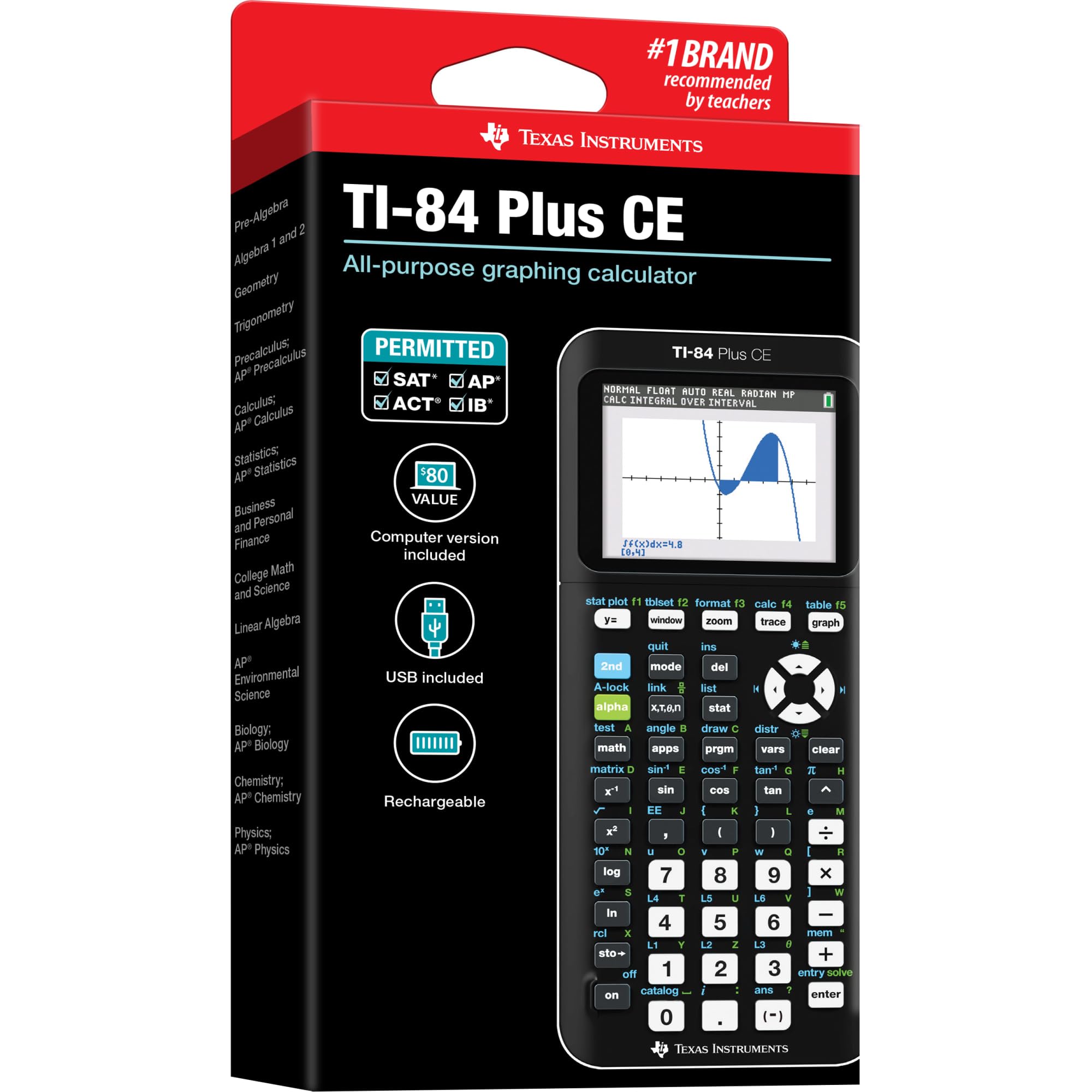 Amazon.co.jp: Texas Instruments TI-84 Plus CE グラフ計算機
