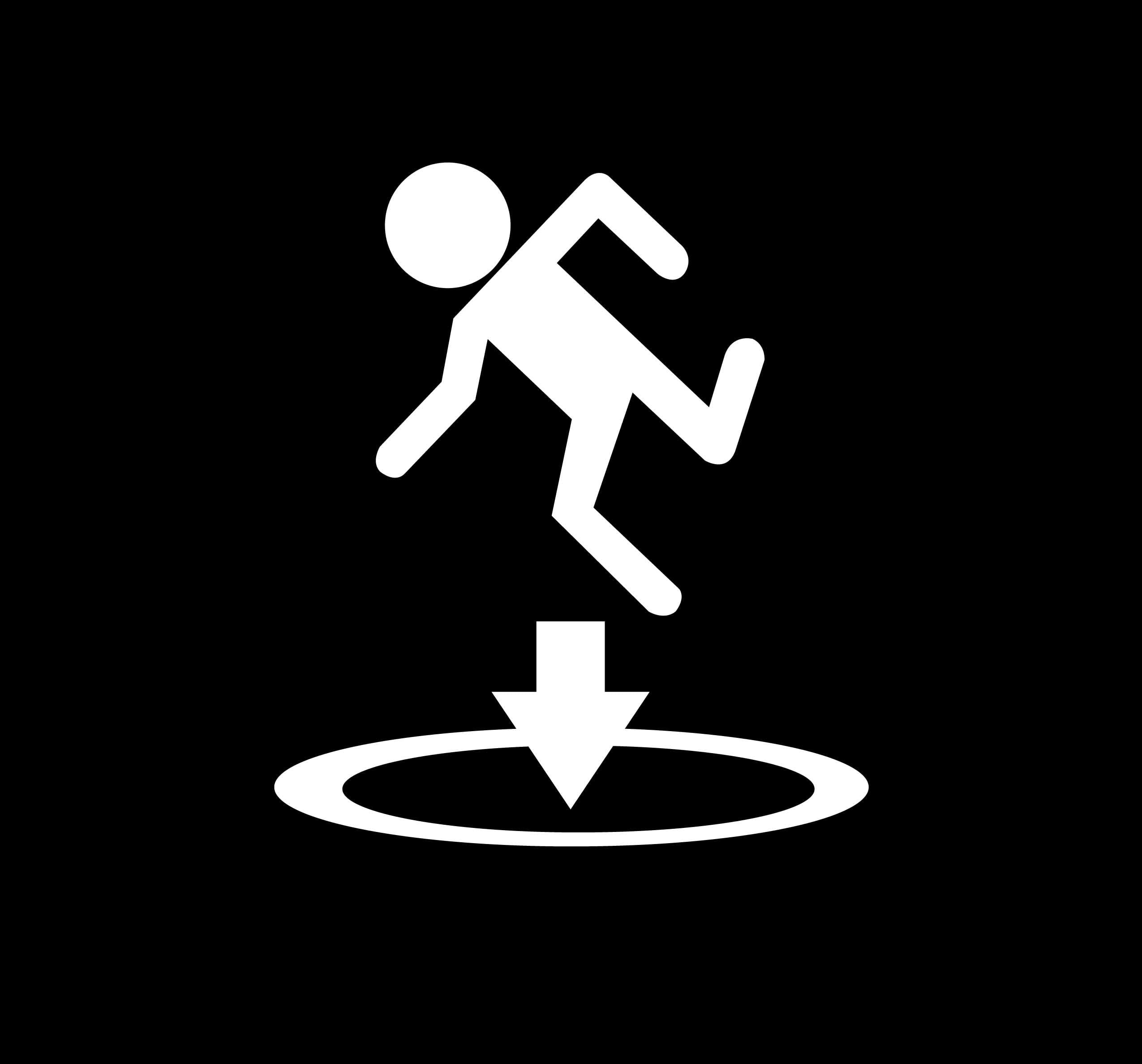 Portal 2 Logo Sticker Decal Peel and Stick White