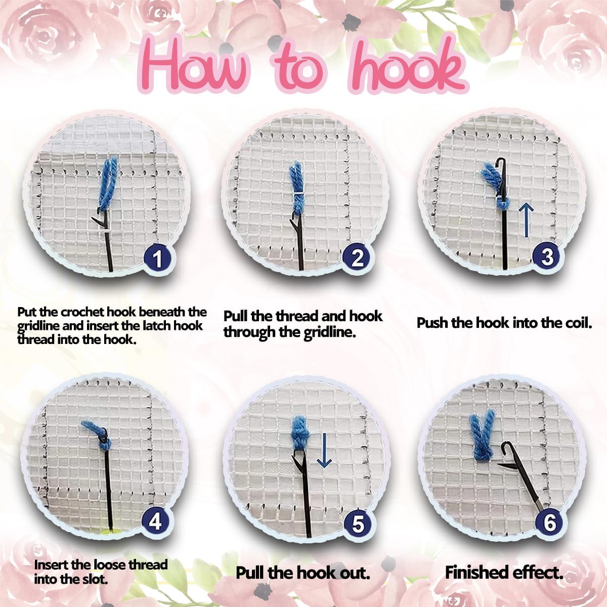 bositigo Dog Latch Hook Pillow Kit for Adults & Kids, DIY Pre-Printed Canvas Craft, 17x41 Inch Decorative Cover for Sofa Cushions, Bedroom Decor (Dog Pattern 25)