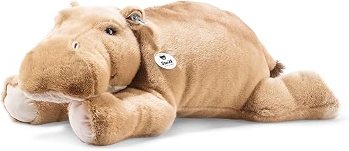 Steiff Hipopótamo Mocky XL, animal de peluche gigante de 32 pulgadas, almohada de hipopótamo de gran tamaño, hecha de la felpa premium más suave