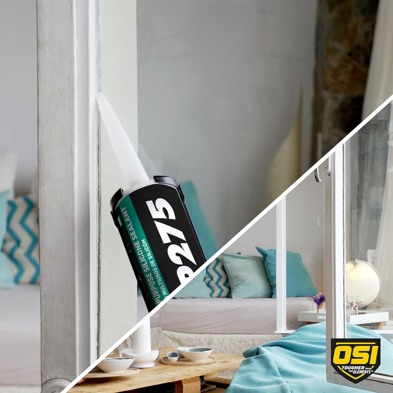 OSI VP275 Clear Multi-Purpose Silicone Sealant 10-Fluid Ounces Cartridge (1494058)