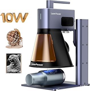 LaserPecker LP2 Plus (Basic) 10W Diode Laser Engraver, 4000mm/s Ultra-Fast Speed 4K Precision Portable