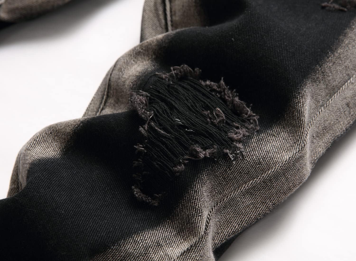 Boy's Skinny Fit Ripped Destroyed Distressed Stretch Slim Jeans Pants - Image 6