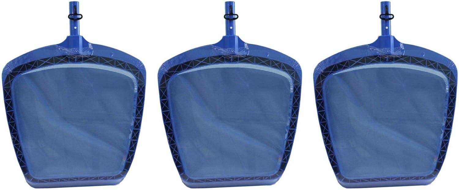 New Hydro Tools Professional Swimming Pool Spa Leaf Skimmer Mesh Net (3 Pack)