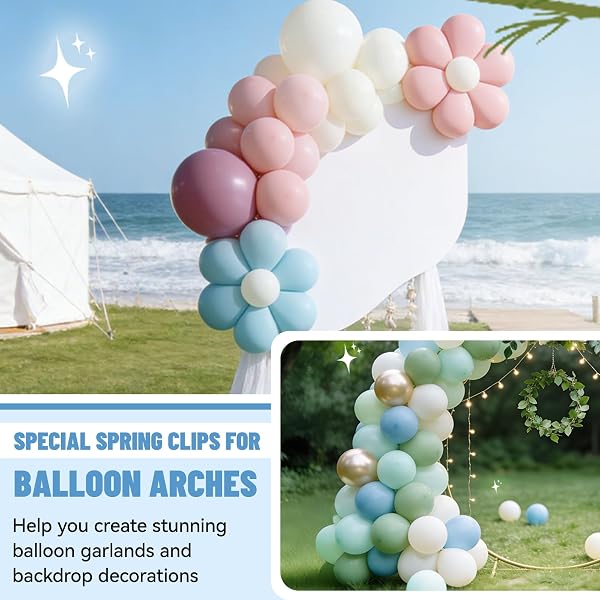 Lot De 12 Clips Pour Arche De Ballons, Pinces Transparentes En Plastique, Clips Solides De 9 Cm Pour Support De Fond, Fixation De Support Pour Décoration De Mari - 4