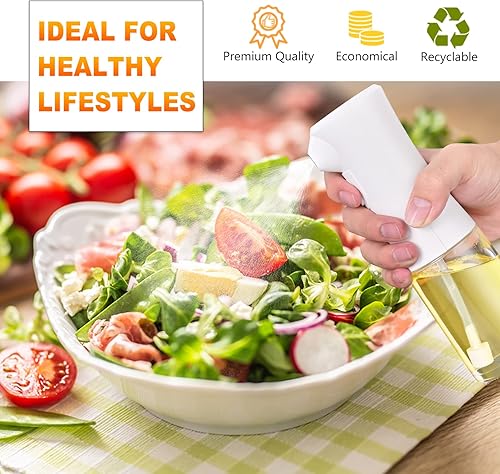 Miniatura 5 de Pulverizador de aceite eléctrico para cocinar, botella de aceite de oliva, rociador de aceite de vidrio, dispensador de rociador de aceite de niebla