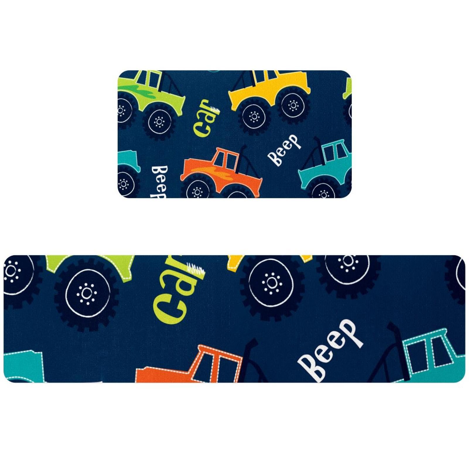 Tapis de couloir absorbant pour cuisine lavable et coloré